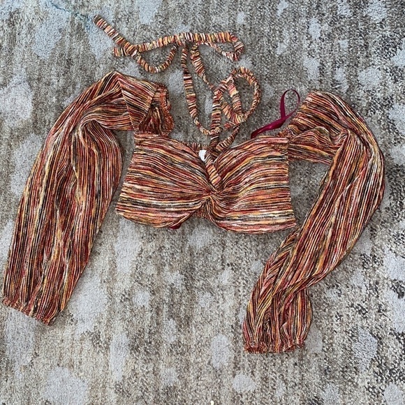 Ronny Kobo Swayze Top in multi crop top - Picture 4 of 7